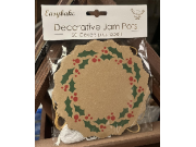 Easybake Decorative Christmas Jam Pot Labels (20 covers plus labes)